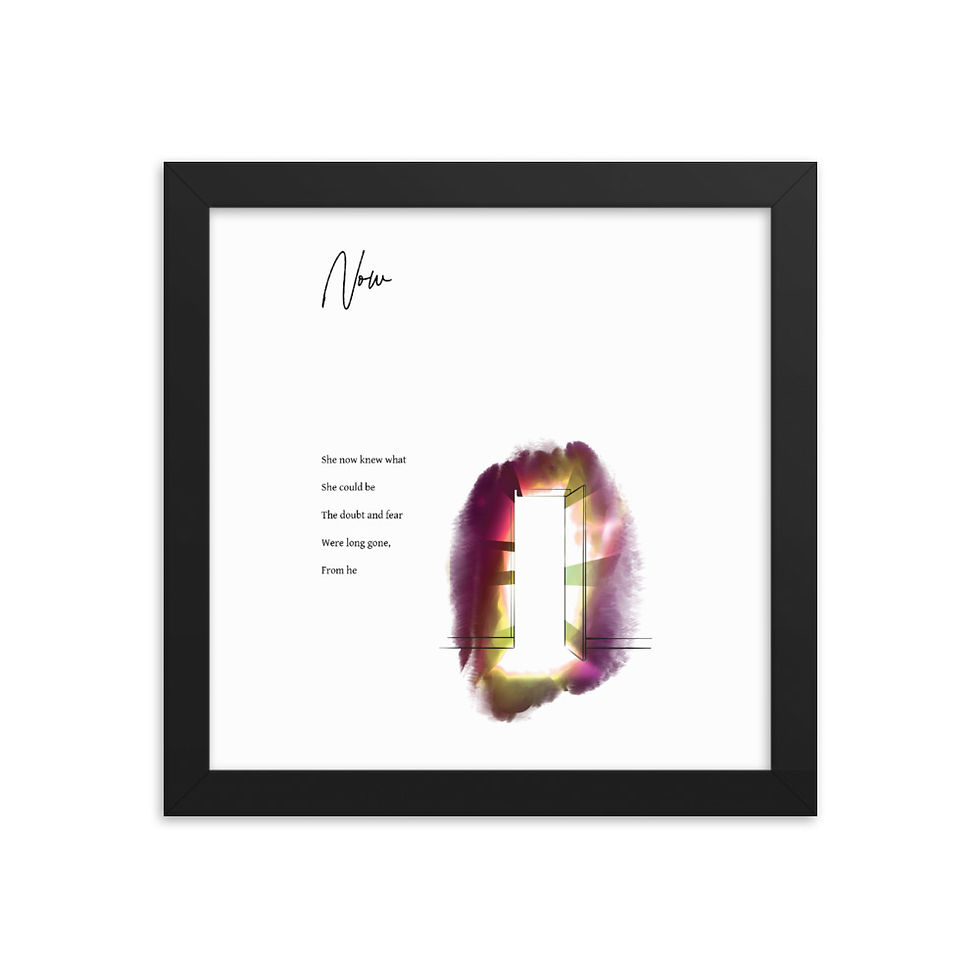 Thumbnail: Now Poem - Framed poster