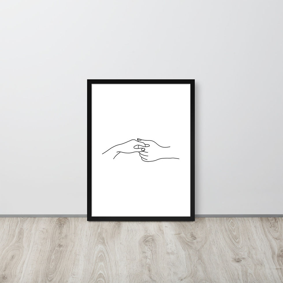 Thumbnail: Purpose and Pity - Holding Hands - Framed poster