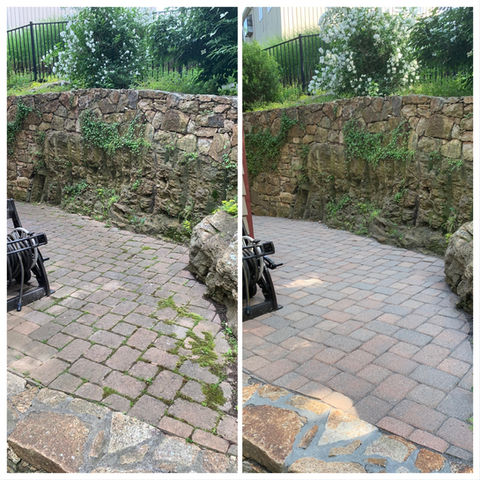 Paver power wash paver resending and seal job.