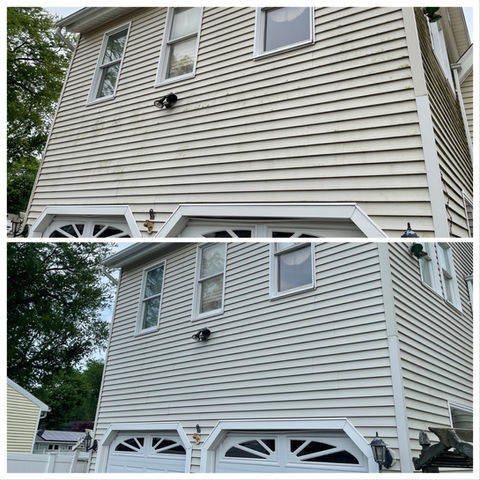 vinyl siding house wash with no use of dangerous ladders 