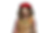 happy-french-woman-red-beret-black-wall-background.png