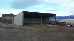 Calving shed in Rush Valley