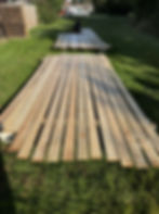 Home extension internal wood cladding fire resistance treatment