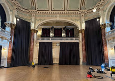 Cleaning and Fireproofing Curtains at Cheltenham Town Hall