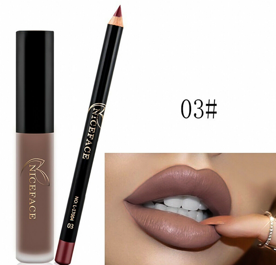תמונה ממוזערת: NICEFACE | גילמור ביוטי | ליפסטיק עמיד | סט  שפתונים ועפרונות
