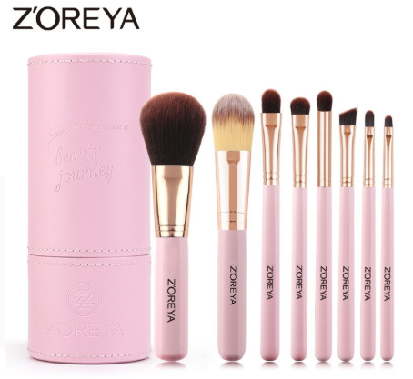 Thumbnail: ZOREYA  !!! סט 8 מברשות לאיפור בתיק מהודר מעור