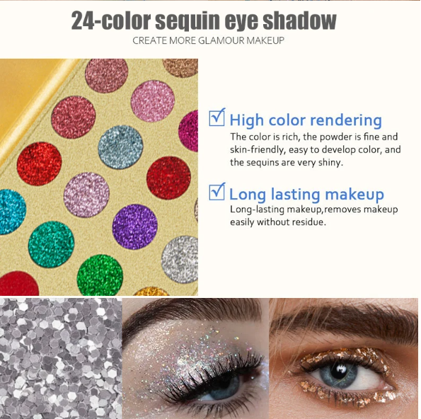 Thumbnail: איפור פורים | גליטרים | VERONNI | נצנצים | פלטת צלליות