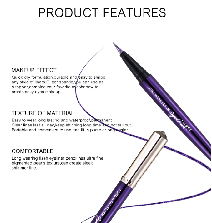 Thumbnail: גלמור ביוטי | UCANBE | אייליינר מטאלי | אייליינר עמיד | אייליינר מבריק | משלוח חינם