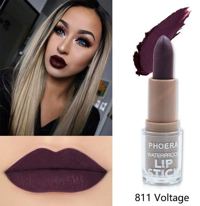 Thumbnail: Gilmore Beauty -  PHOERA Lipstick Matt Waterproof Long Lasting Lip Cosmetic Stereoscopic
