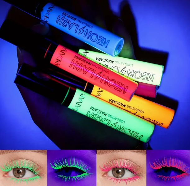 מסקרה ניאון | איפור פורים מומלץ | Handiyan | מסקרה זרחנית