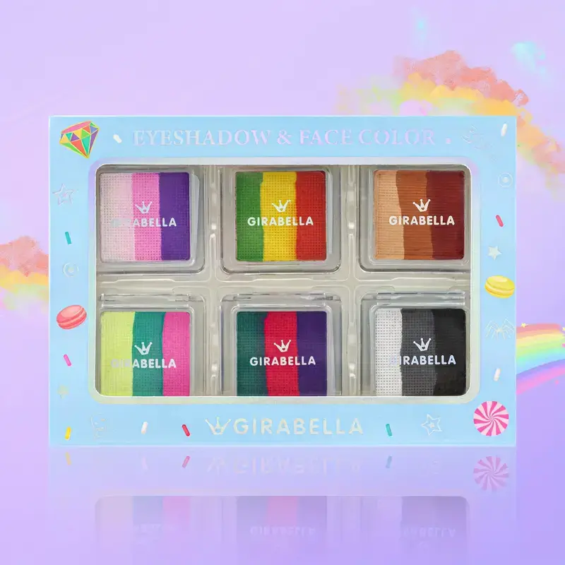 תמונה ממוזערת: צבעי מים מקצועיים | איפור פורים | צבעי קשת לפורים | צבעי פנים