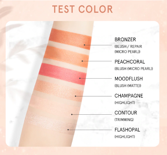 Thumbnail: פלטת קונטור | היילייטרים |  ברונזרים | סמקים ב 6 גוונים | IMAGIC | גילמור ביוטי