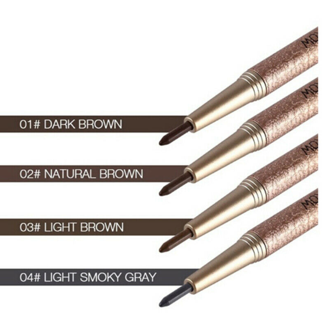 Thumbnail: NOVO עיפרון גבות דו צדדי מעולה של | עיפרון גבות דק | מברשת גבות