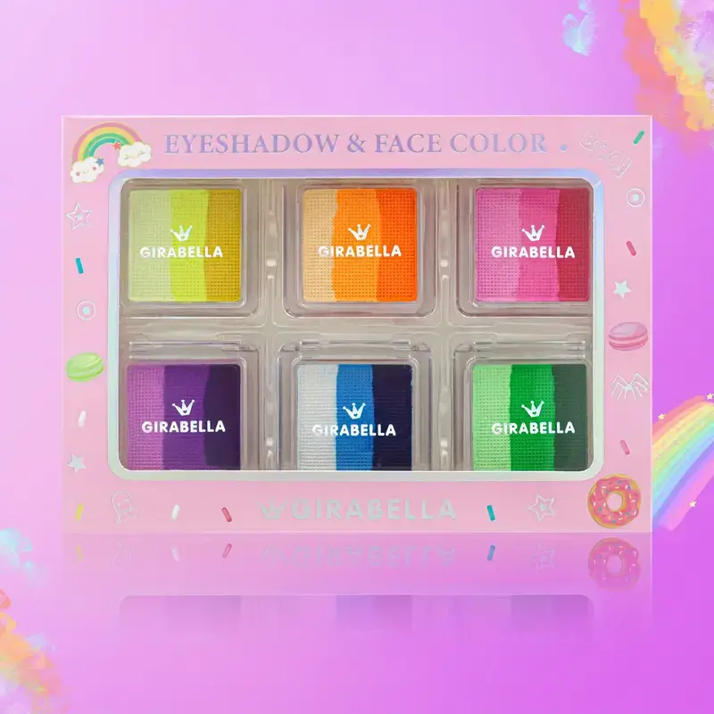 תמונה ממוזערת: צבעי מים מקצועיים | איפור פורים | צבעי קשת לפורים | צבעי פנים