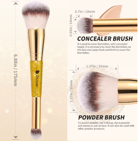 תמונה ממוזערת: מברשת קונסילר | DUCARE | מברשת קונטור | מברשת דו צדדית