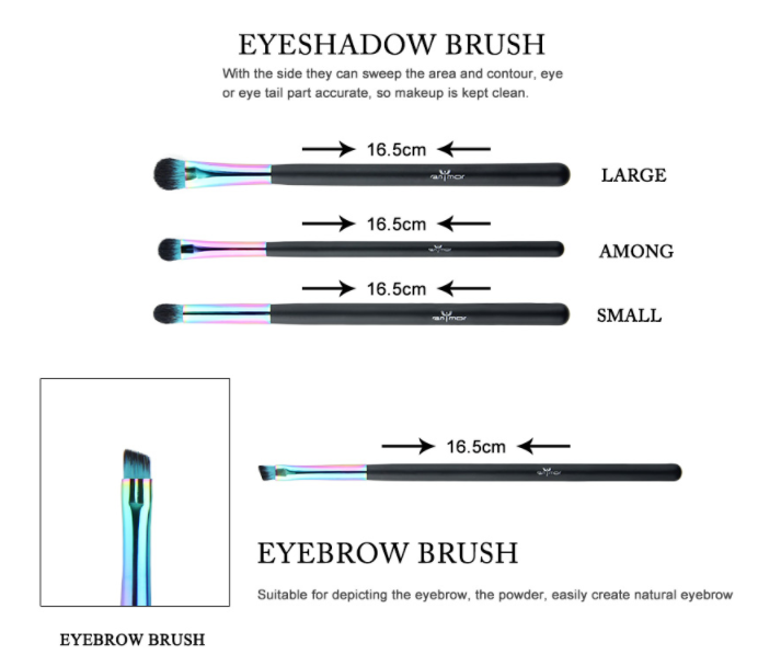 Thumbnail: AnMor - סט מברשות איפור | סט מברשות מקצועי | מברשות מומלצות