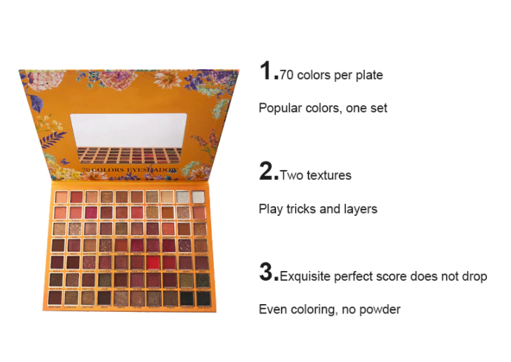 Thumbnail: פלטת צלליות מקצועית  ענקית 70 צלליות בצבעי טבע מושלמים- HUDABABY