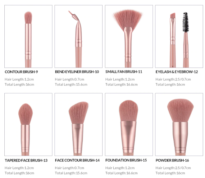 Thumbnail: סט מברשות איפור | סט מברשות מקצועי | AnMor - מברשות איפור איכותיות