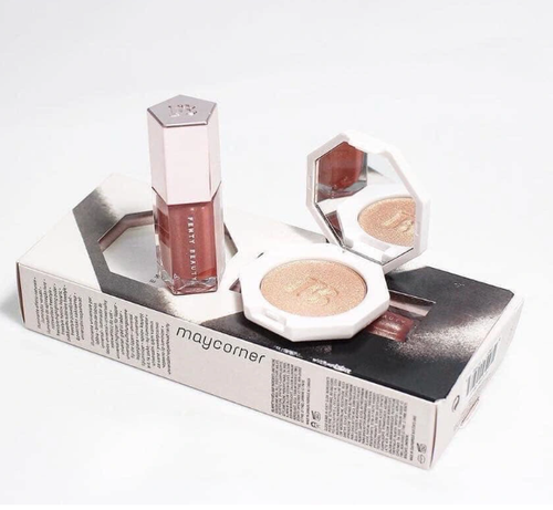 פנטי ביוטי סט גלוס והיילייטר | fenty beauty | ערכת איפור | משלוח חינם