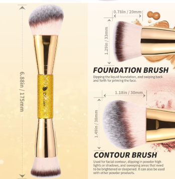 Thumbnail: מברשת פודרה | DUCARE | מברשת למייק אפ | מברשת דו צדדית