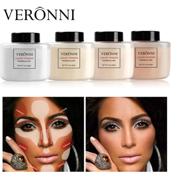 פודרה אבקתית בארבעה גוונים!!!  VERONNI - פודרה אבקתית בארבעה גוונים, בגימור מאט, מנטרלת שומנים, סוגרת נקבוביות, כיסוי עדין, עמידה במים!!