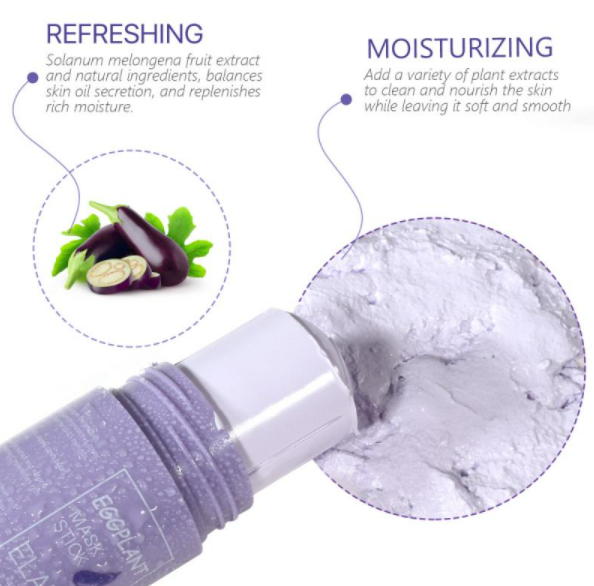 תמונה ממוזערת: ELAIMEI מסכת חימר  לניקוי עמוק תה ירוק וחצילים | מסכה חימר ירוק