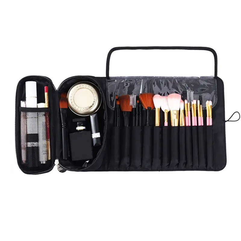 תמונה ממוזערת: תיק מברשות איפור | תיק מברשות מתקפל | תיק מברשות מקצועי למאפרות