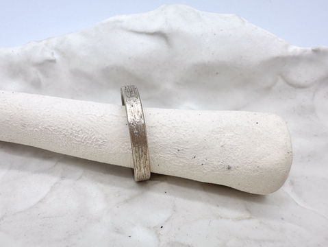 een mannenring in witgoud - trouwring 