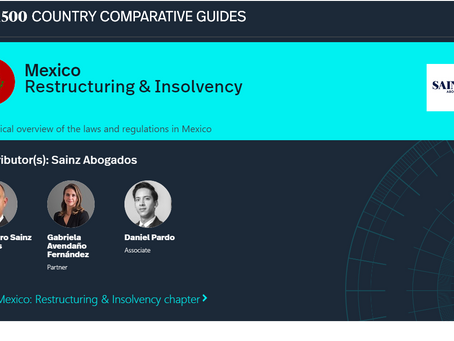 El área de Reestructuración e Insolvencia de Sainz nos comparte su participación en un Q&A para The Legal 500