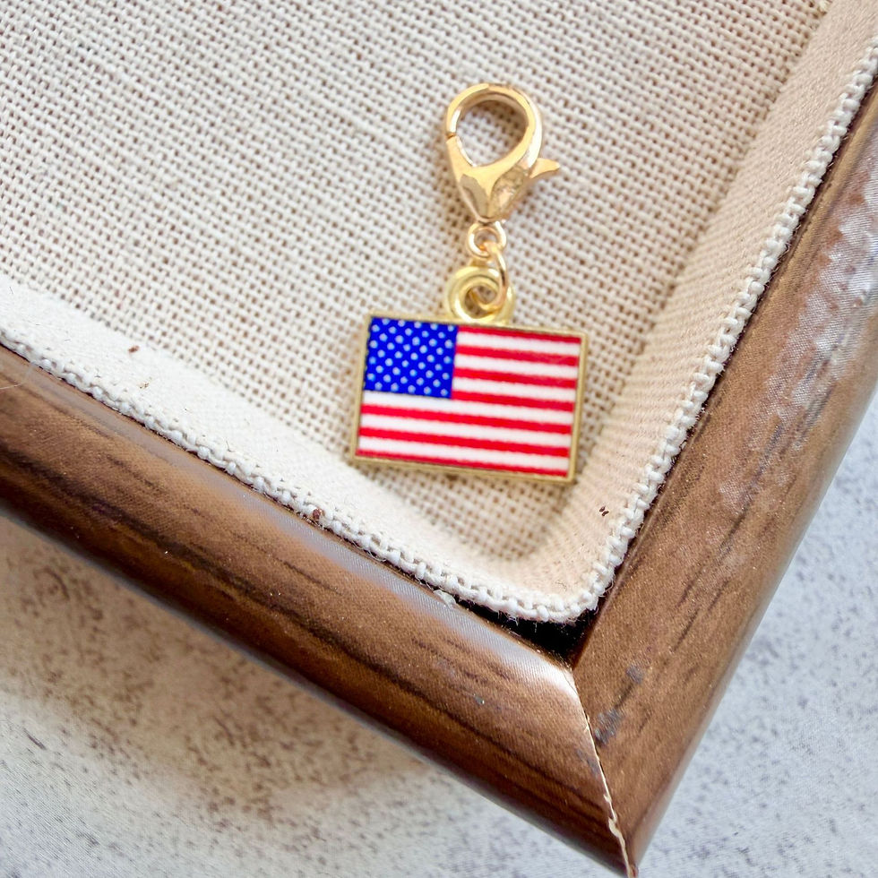 Thumbnail: Enamel Flag Keychain Pendant