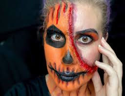 Pumpkin makeup for halloween