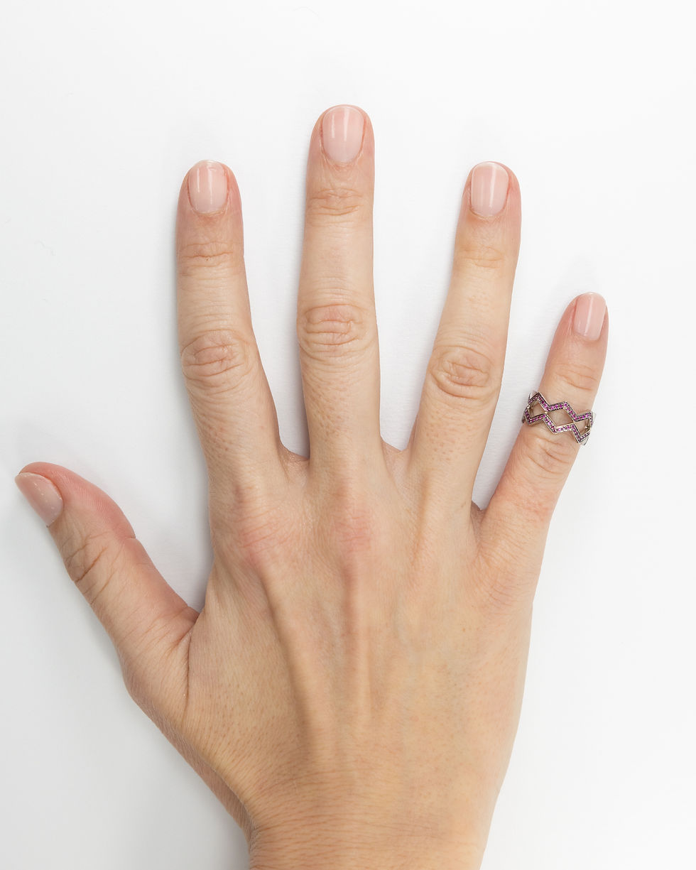 Miniaturbild: Double ZigZag Pink Sapphire