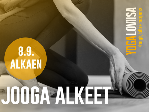 Jooga alkeet 8.9. alkaen