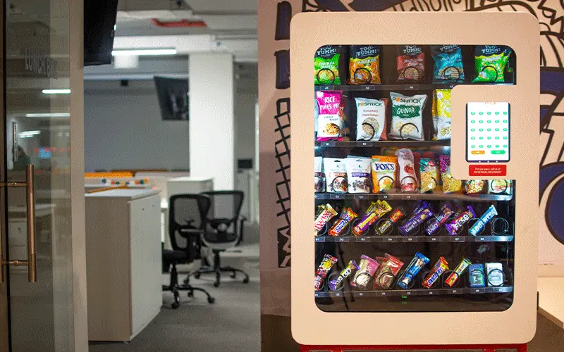 A combo vending machine at the office