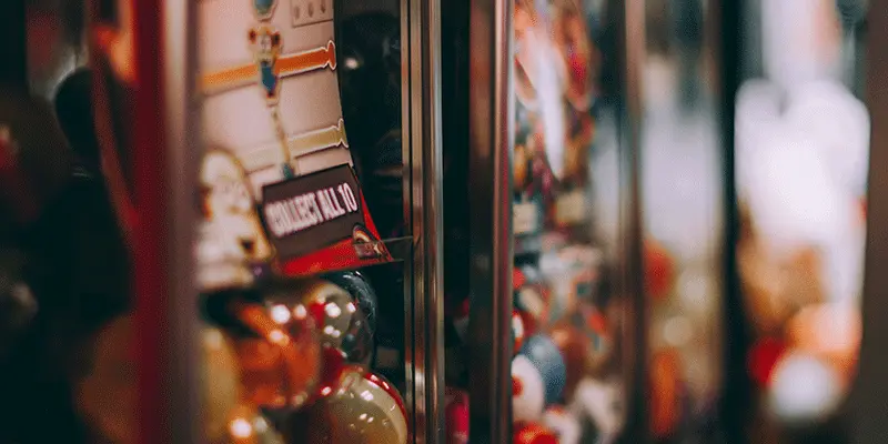 A capsule toy vending machine