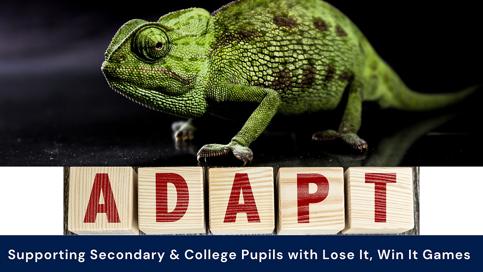 🧩 Supporting Secondary & College Pupils with Lose It, Win It Games