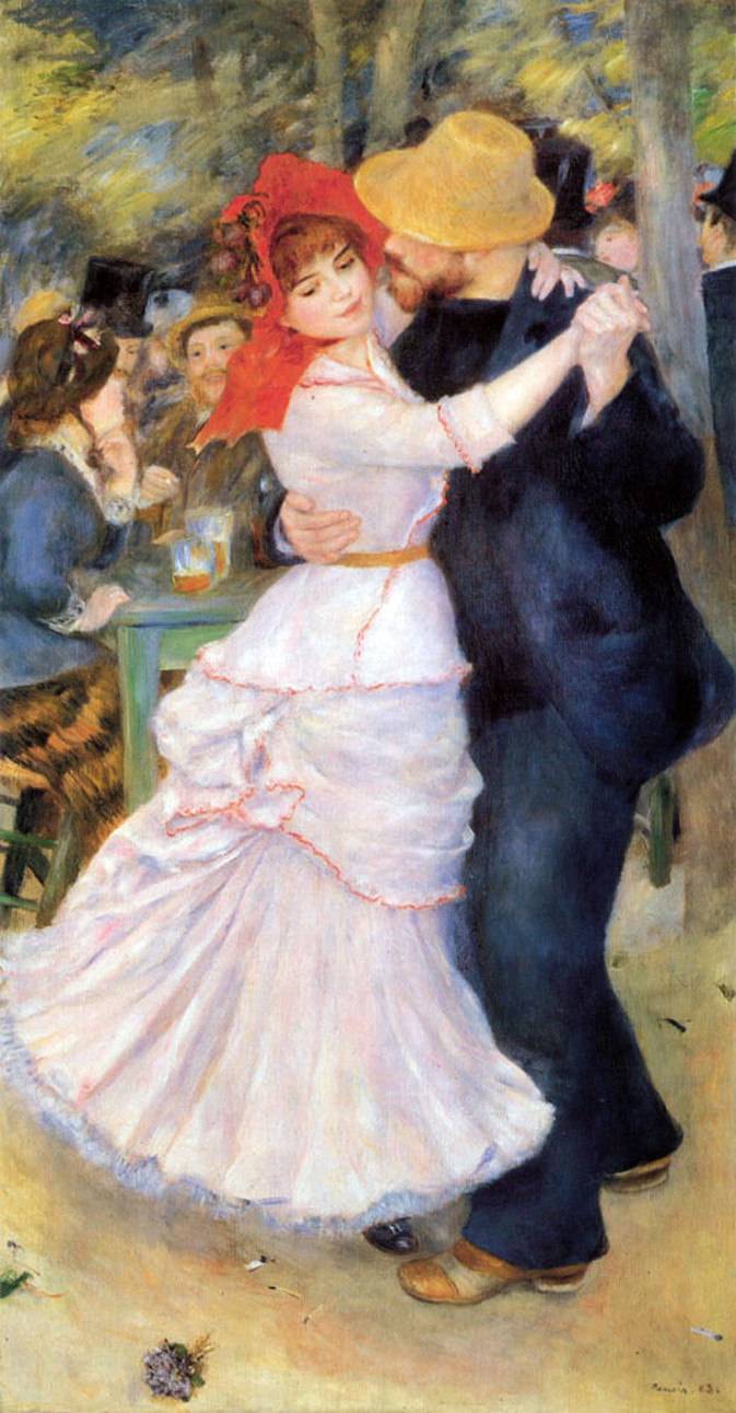 Pierre-Auguste Renoir's 1883 painting, Dance at Bouvigal