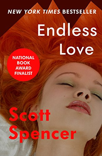 The Kindle cover of Endless Love depicting a redheaded woman laying on a bed with her eyes closed