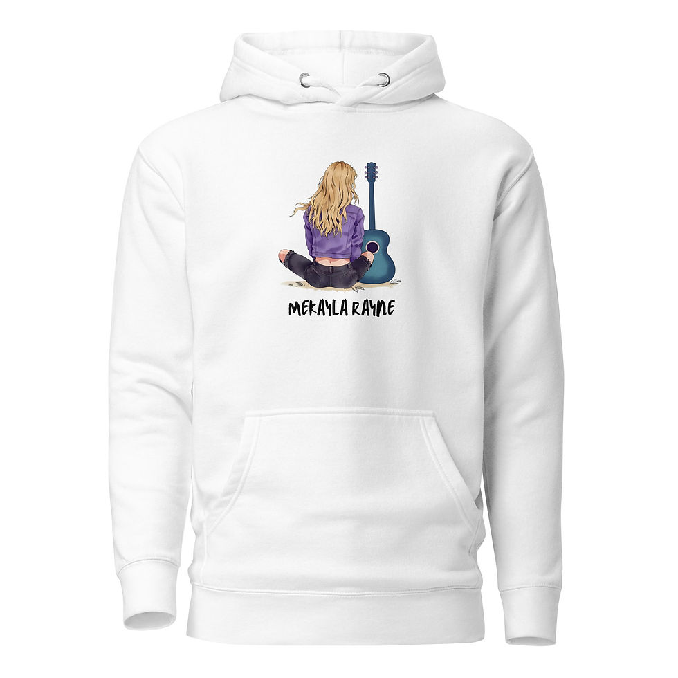 Thumbnail: Mekayla Rayne Simple Hoodie (Black Text)