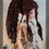 Thumbnail: Wig Sculpture - size 8.25 - Kaye Wiggs/Smart Doll - Dark Ginger Pixi Ponytail