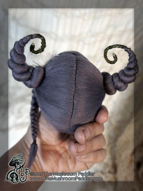 Thumbnail: Wig Sculpture - 8 - Plum Daisy