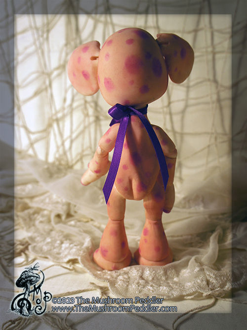 Thumbnail: Elli the Elephant - white resin - custom colored - Pink Elephant on Parade