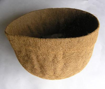 coco liners for 16" diam x 10" deep flower baskets