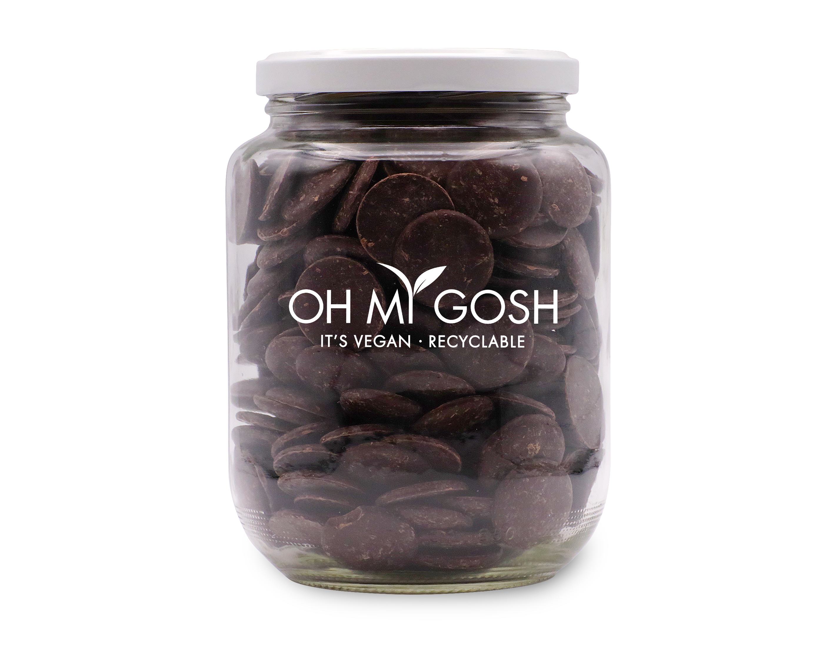 Vegan Chocolate Buttons Gift Jar