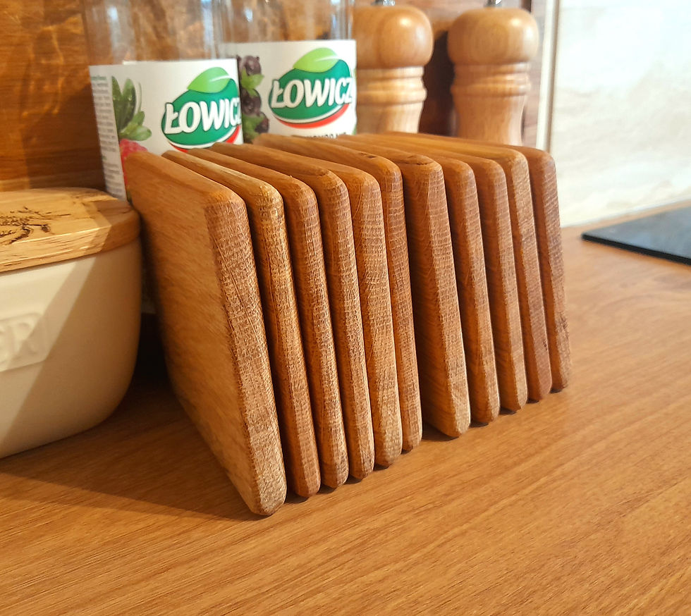 Thumbnail: Solid Oak Coasters - Classic Style Edition