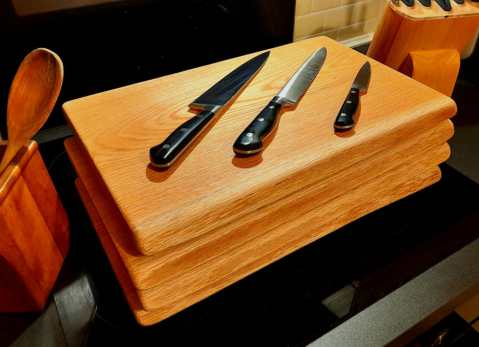 Thumbnail: English White Oak Live Edge Chopping Board