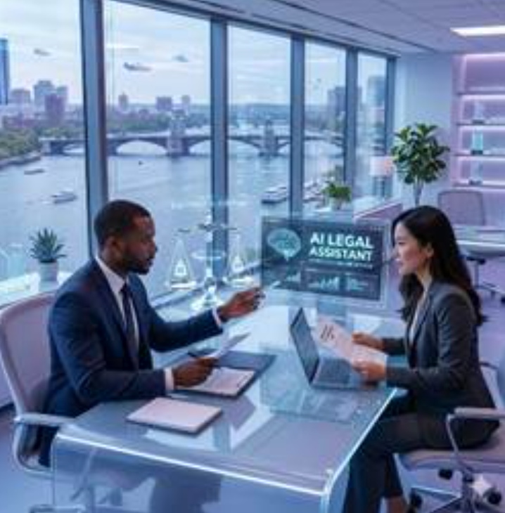 Two lawyers discussing AI