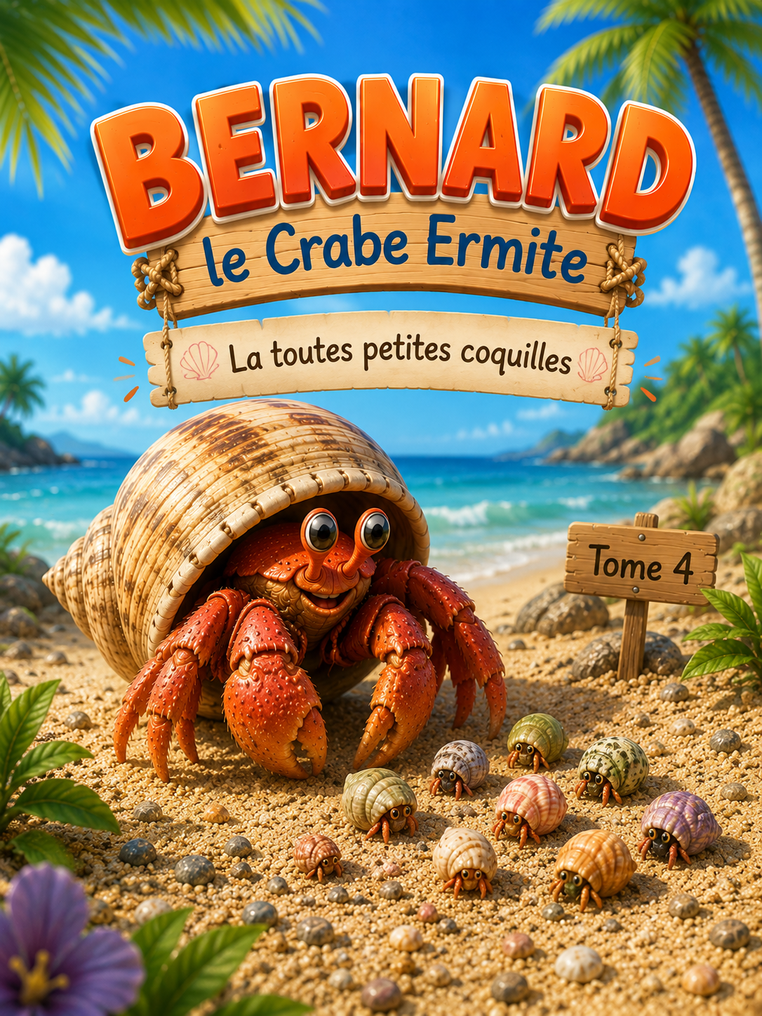 Tome 4 - Bernard le crabe ermite - La toutes petites coquilles