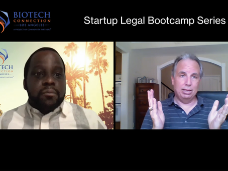 BCLA's Startup Legal Bootcamp Series with Matt Crowley