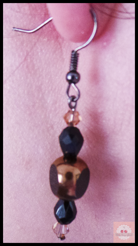 Miniature : Boucles d'oreilles Elégance Bronze  Noir